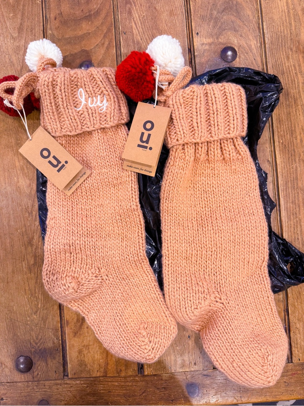 Oui Knit Pom-Pom Stockings